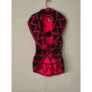 Women's New Directions‎ Cardigan, PXL, Red & Black